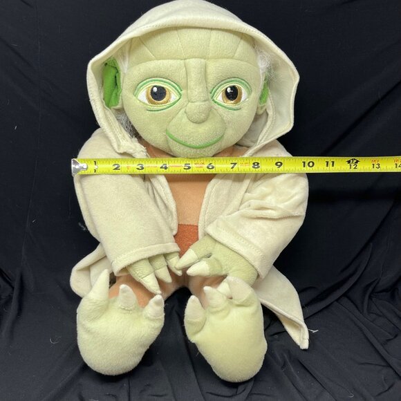 Star Wars Yoda Plush Stuffed Animal Removeable Jedi Robe Jay Franco 13" Sitting - Picture 11 of 11